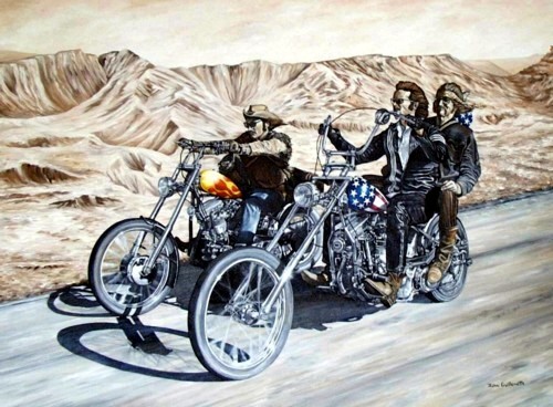 Easy Rider Painting by John Guillemette